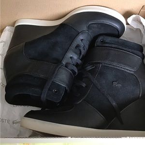 LACOSTE WEDGE BOOTS